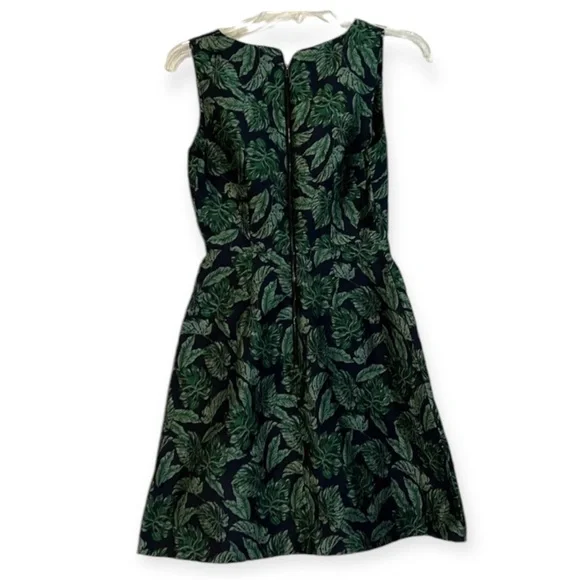 Sam Edelman Womens Palm Blue Green A-Line Dress Blue Sz 0 Mini Party Coc… - Picture 2 of 8